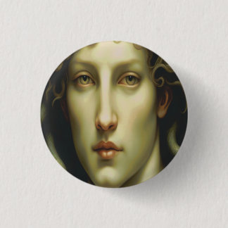 Medusa Renaissance Stil Button