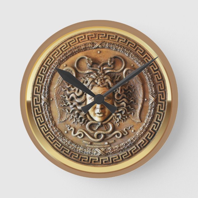 Medusa Runde Wanduhr (Vorderseite)