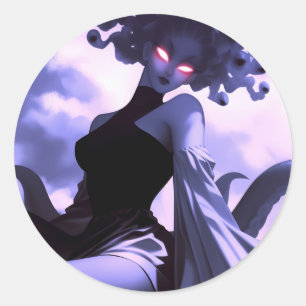 Medusa Runder Aufkleber
