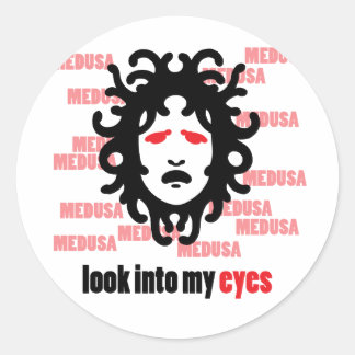 Medusa Runder Aufkleber