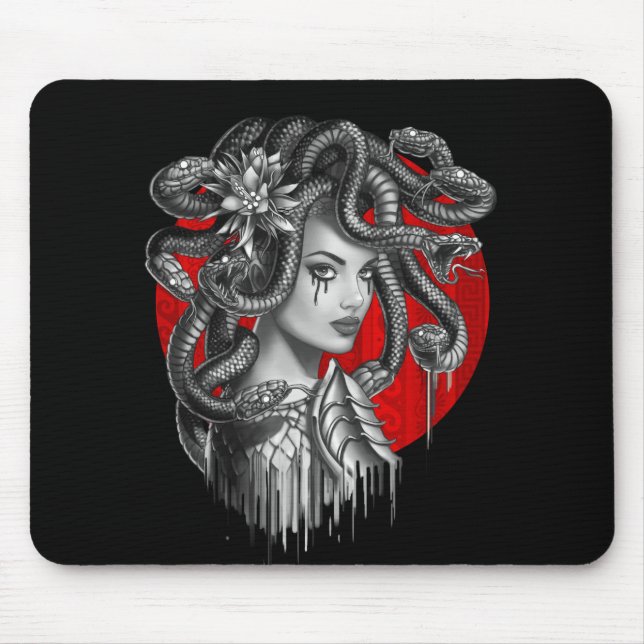 MEDUSA - Schlangenkopfmädchen aus dem griechischen Mousepad (Vorne)