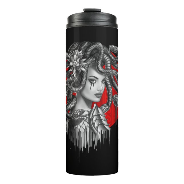 MEDUSA - Schlangenkopfmädchen aus dem griechischen Thermosbecher (Vorderseite)