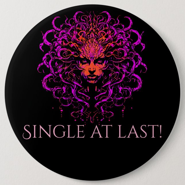 Medusa, Single endlich Gast der Ehre Button (Vorderseite)