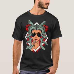 Medusa Snakes Griechische Mythologie Sonnenbrillen T-Shirt