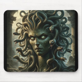 Medusa Stare of Death Head of Snakes Mousepad