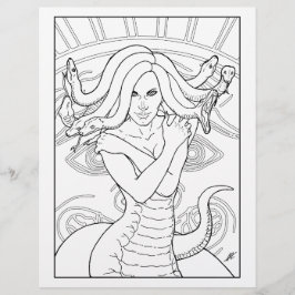 Medusa The Gorgon - Page de coloration