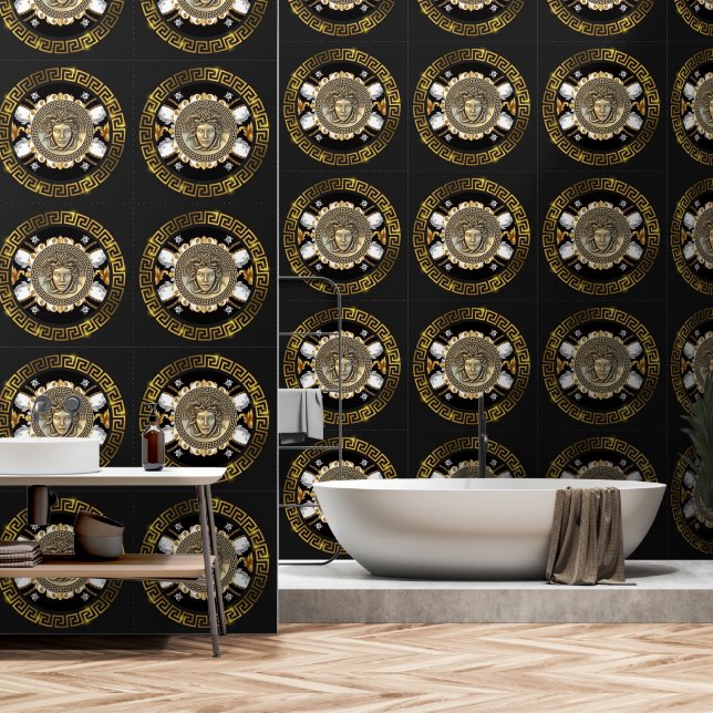 Medusa und Griechischer Meister Tapete (Badezimmer)