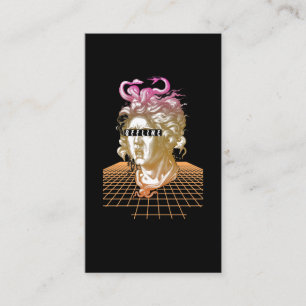 Medusa Vaporwave Ästhetische antike griechische St Visitenkarte