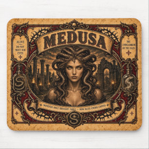 Medusa, Vintage-Zirkus-Monster Mousepad
