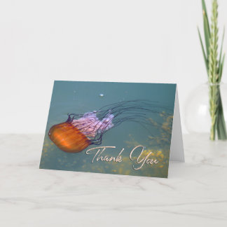 méduse Photo Beach Carte de remerciements