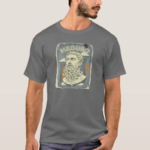 Meduso Schlangenbart Lustige Griechische Mythologi T-Shirt