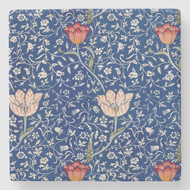 Medway Pattern (von William Morris) Steinuntersetzer (Vorderseite)