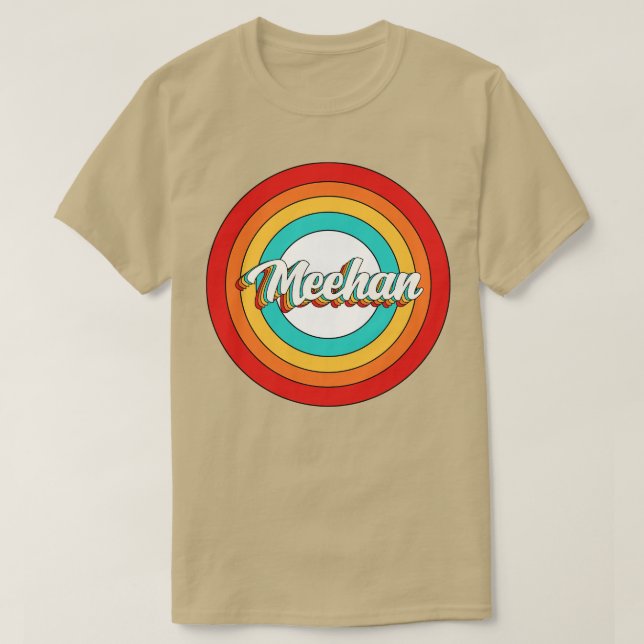 Meehan Name Shirt Vintag Meehan Circle (Design vorne)