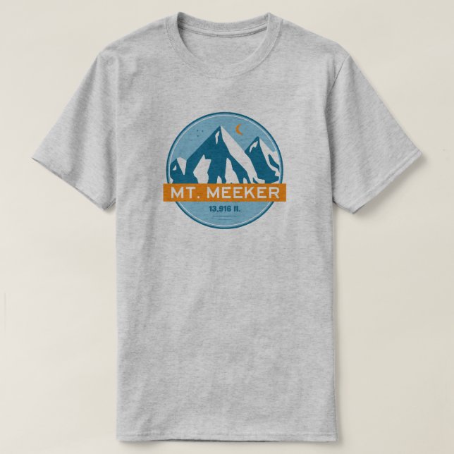 Meeker Colorado Stars Moon T-Shirt (Design vorne)
