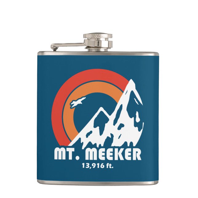 Meeker Colorado Sun Eagle Flachmann (Vorderseite)