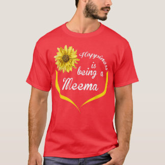Meema Geschenk Glück ist ein Meema  T-Shirt
