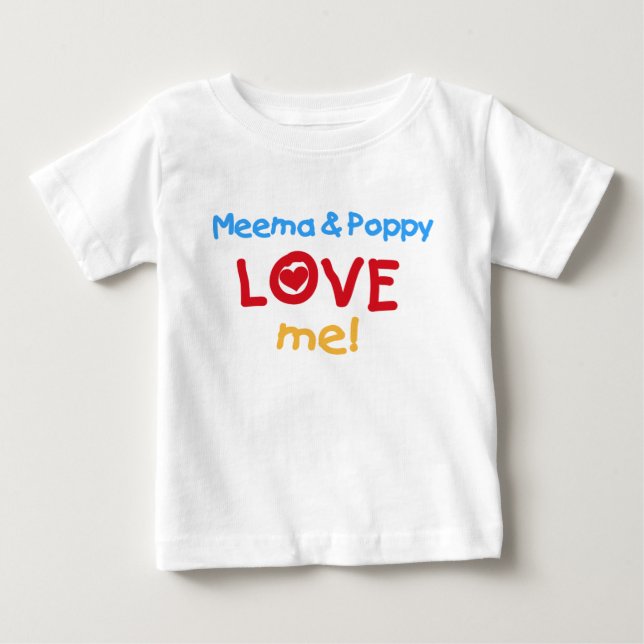 Meema & Poppy Liebe Baby T-shirt (Vorderseite)