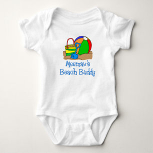 Meemaw's Beach Buddy Baby Strampler