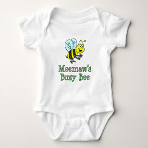 Meemaw's Besy Bee Niedlicher Cartoon Baby Strampler