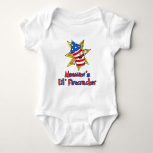 Meemaw's kleiner Firecracker Baby Strampler