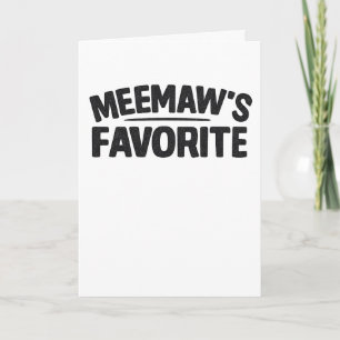 Meemaws Lieblingswitz über Großeltern und Enkelkin Karte