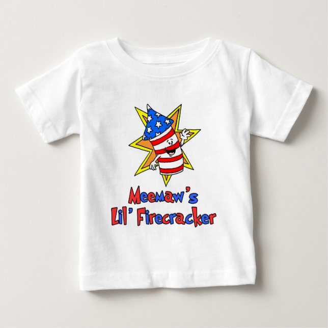 Meemaws wenig Kracher Baby T-shirt (Vorderseite)