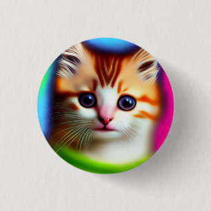 Meeow! 3 cm Abzeichen Button