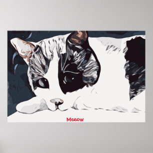 Meeow Katze Poster
