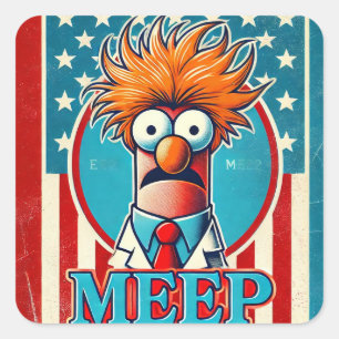 MEEP Trump Quadratischer Aufkleber