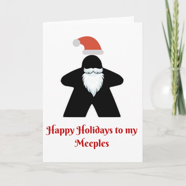 Meeple holiday cards feiertagskarte (Vorderseite)