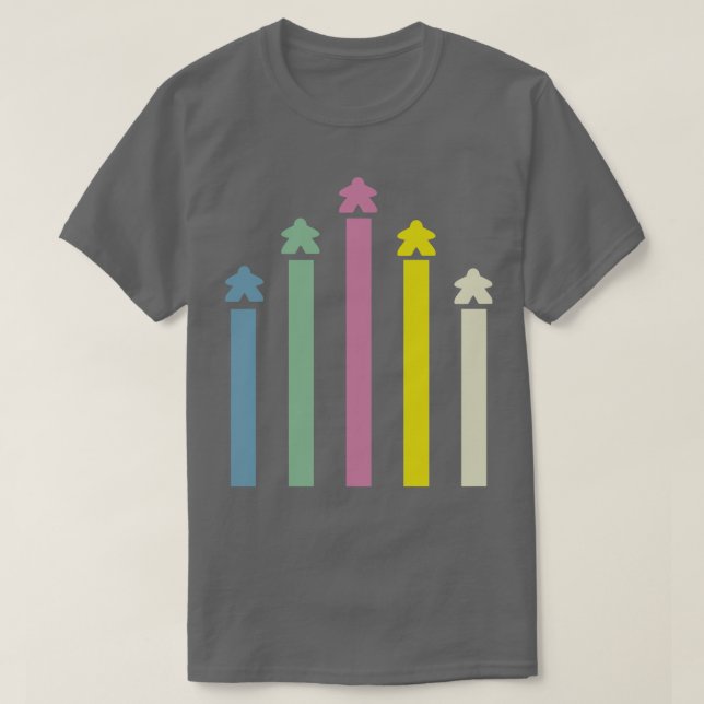 Meeple Rockets T-Shirt (Design vorne)