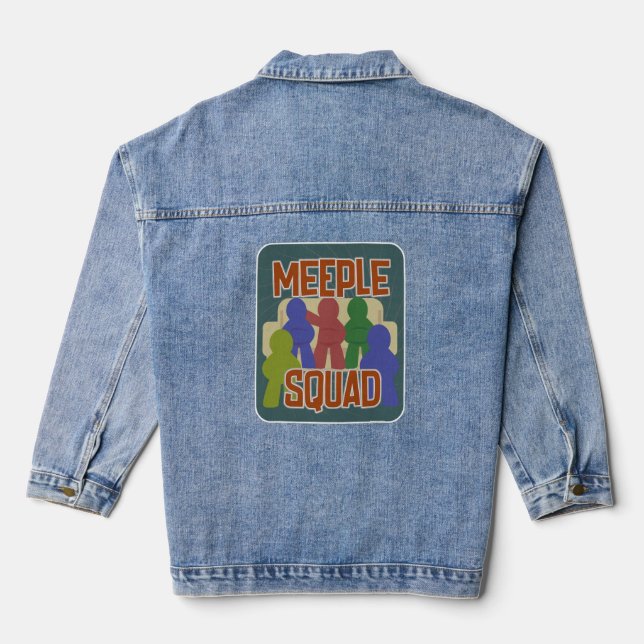 Meeple Squad Amusant Boardgamer Buts Motto (Verso)