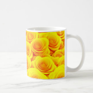 Meer aus goldenen Rosen Kaffeetasse