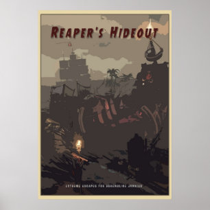 Meer der Diebe Sensenmänner Hideout Poster