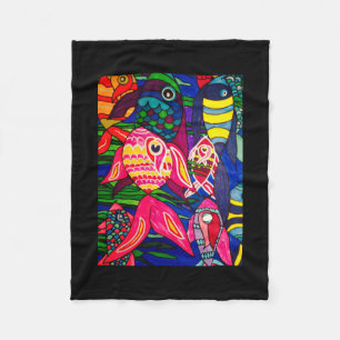 Meer der Fische Fleecedecke