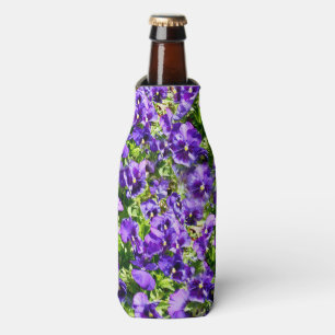 Meer der Stille: Das wunderschöne Lila Pansy-Feld Flaschenkühler