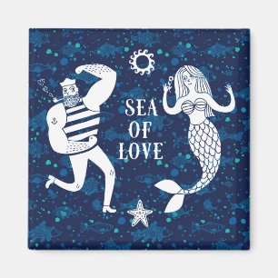 Meer des Liebe-Plakats Magnet