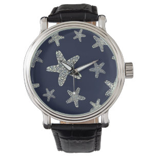 Meer des Starfish-Musters Armbanduhr
