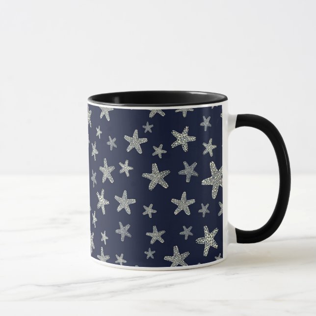Meer des Starfish-Musters Tasse (Rechts)