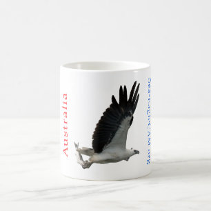 Meer-Eagle mit der Fisch-Tasse Kaffeetasse