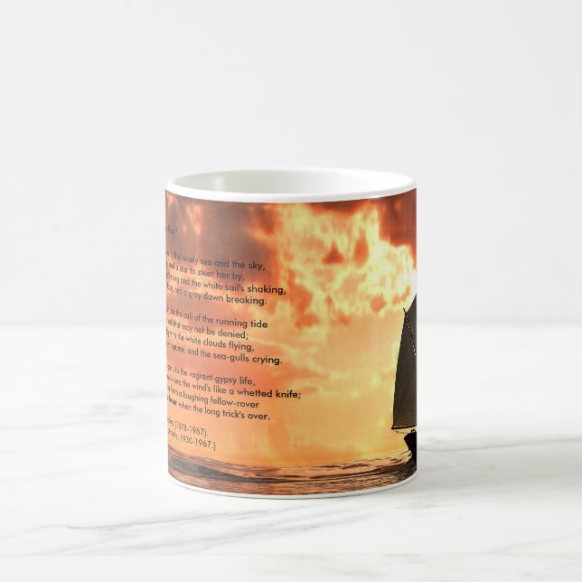 "Meer-Fieber" Sonnenuntergang Kaffeetasse (Mittel)