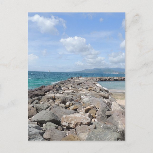 Meer in Grenada Postkarte (Vorderseite)
