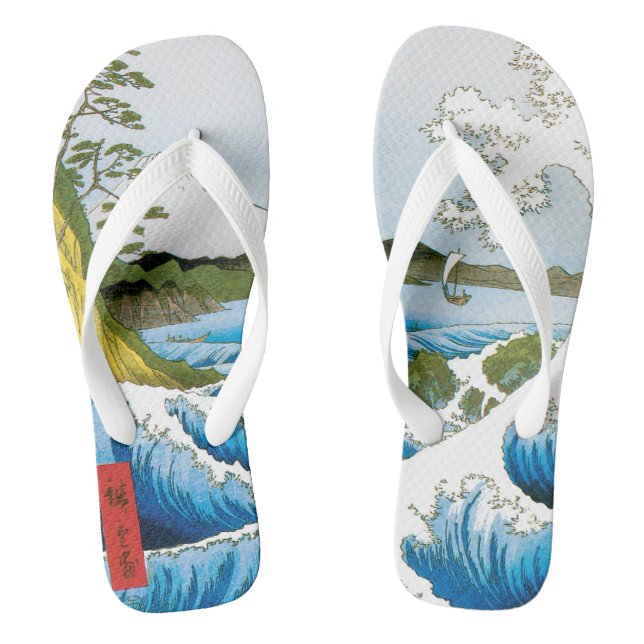 Meer in Satta in der Provinz Suruga durch Ando Hir Flip Flops (Fußbett)