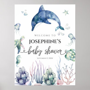 Meer Leben  Willkommen zur Babyparty Poster