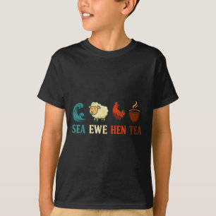 Meer Mutterschaf Henne Tee Lustig Retro Pun Humor