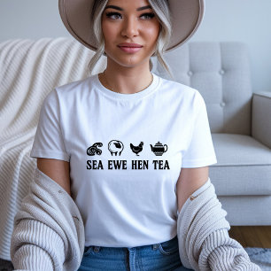 Meer Mutterschaf Henne Tee Lustiger Scherz Sagen Z