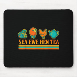 Meer Mutterschaf Henne Tee Lustiger Spruch Retro S Mousepad