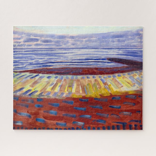 Meer nach Sonnenuntergang | Piet Mondrian | (Horizontal)