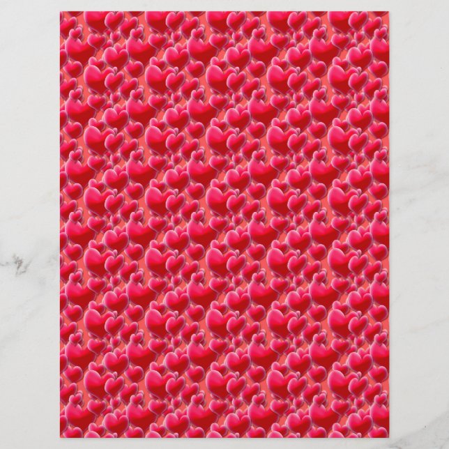 Meer rosa Herzen (Vorderseite)