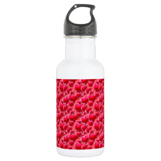 Meer rosa Herzen Edelstahlflasche